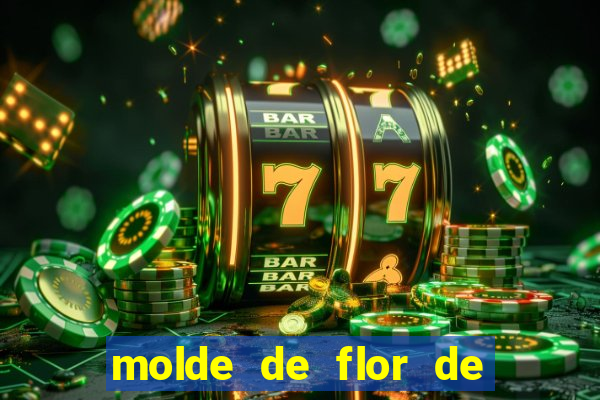 molde de flor de eva grande para imprimir